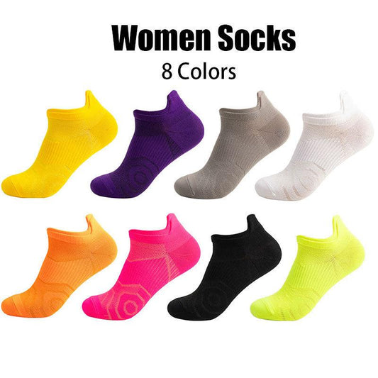 8 Pairs Women's Running Socks - Cushioned, Breathable & Anti-Odor for Outdoor Sports, Cycling & Hiking