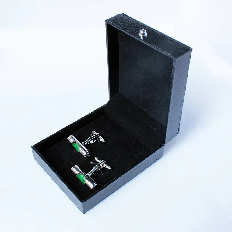 Bubble Level Cufflinks - Trustymall