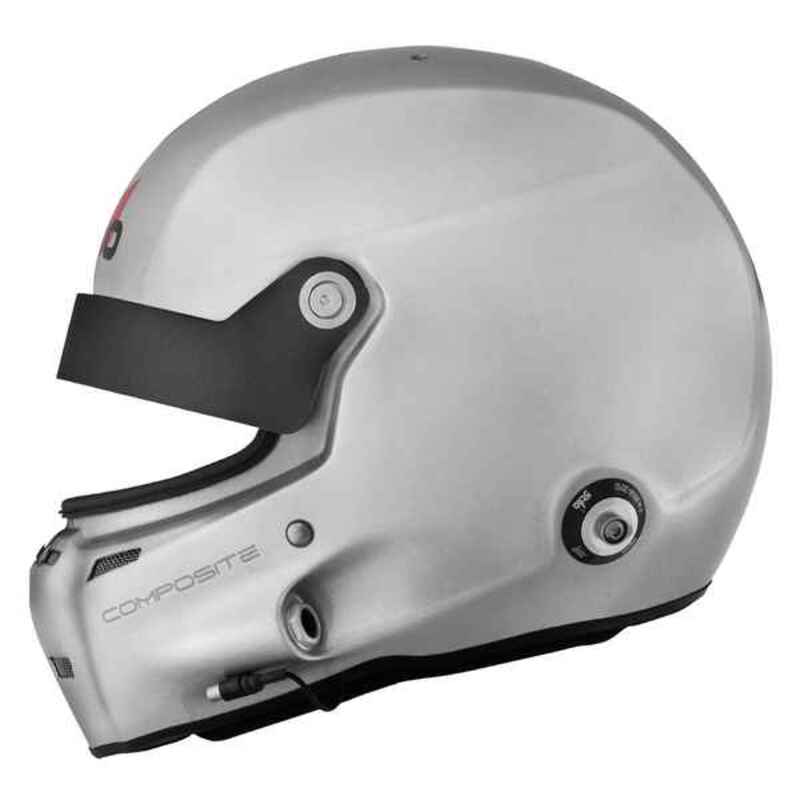 Interior padding detail of grey Stilo ST5GT full face helmet without visor.