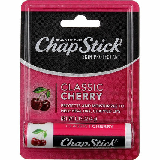 ChapStick Skin Protectant Classic Cherry Lip Balm, 0.15 Oz