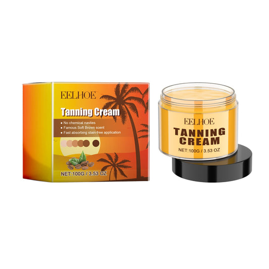 Tanning Cream, Quick Tan Natural Comfort Tan Non-Greasy Moisturizer