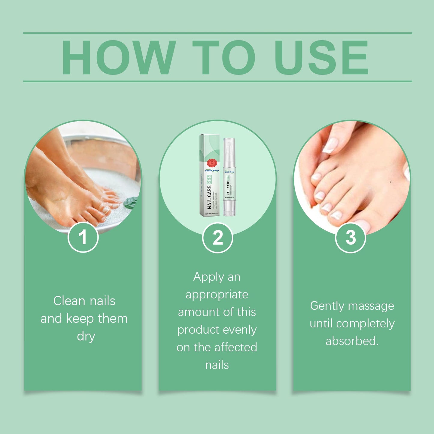 Gray Nail Care Pen Gently Nourishes Fingernails, Cleans And Brightens Nails And Thickens Nails