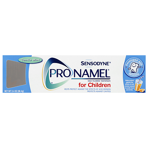 Sensodyne ProNamel Toothpaste, Daily Fluoride, For Children, Gentle Mint