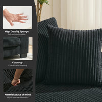 View of pull-out bed mechanism integrated within the U-shaped sofa frame.