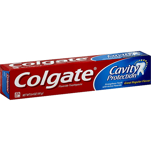 Colgate Toothpaste, Fluoride, Cavity Protection, Great Regular Flavor