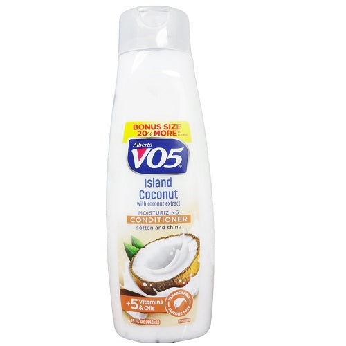 Alberto VO5 Er, Moisturizing, Island Coconut, Bonus Size 15 Fl Oz