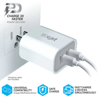 Xyst 30-Watt Dual USB-C Wall Charger - Trustymall