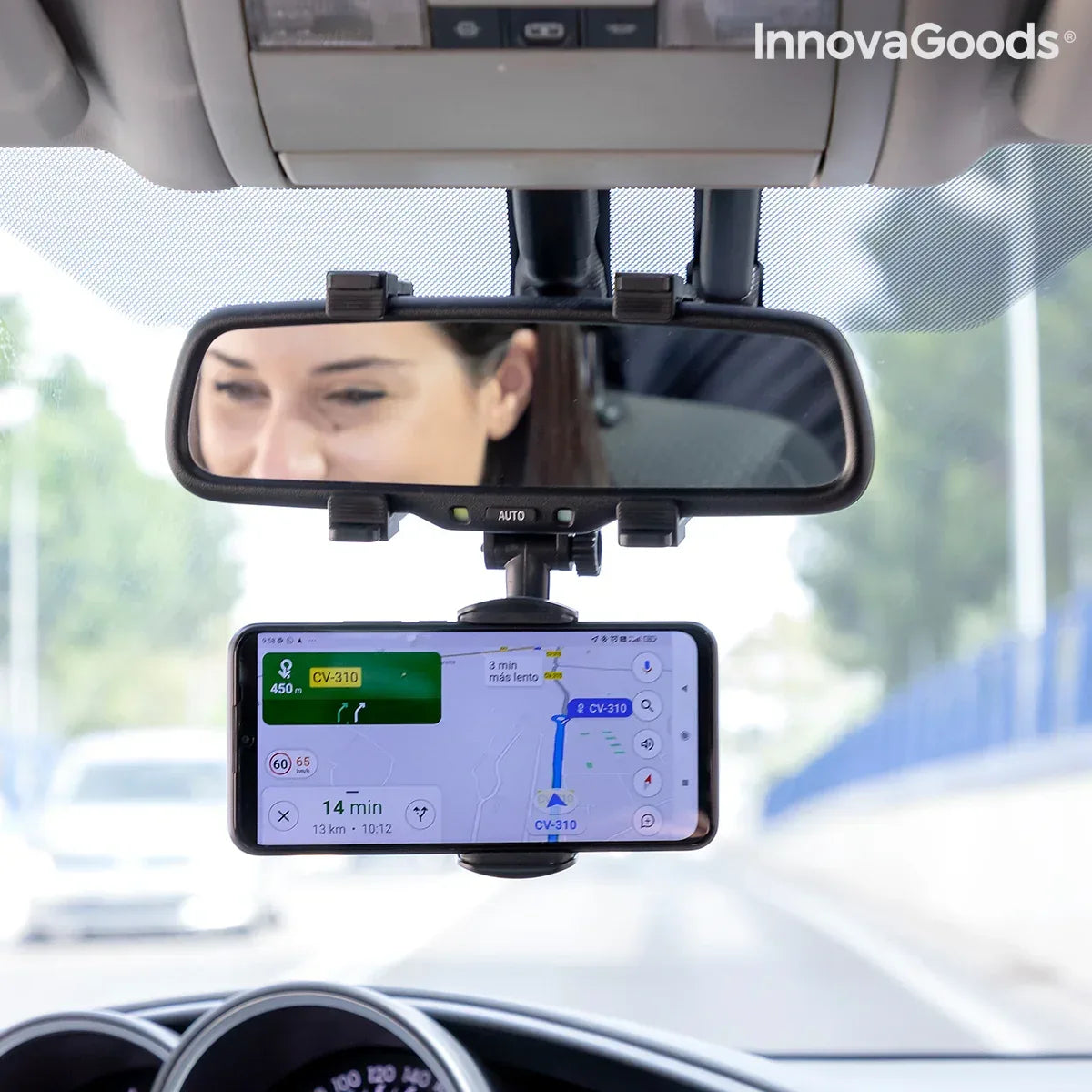 Smartphone Holder for Rearview Mirror Stropp InnovaGoods - Trustymall