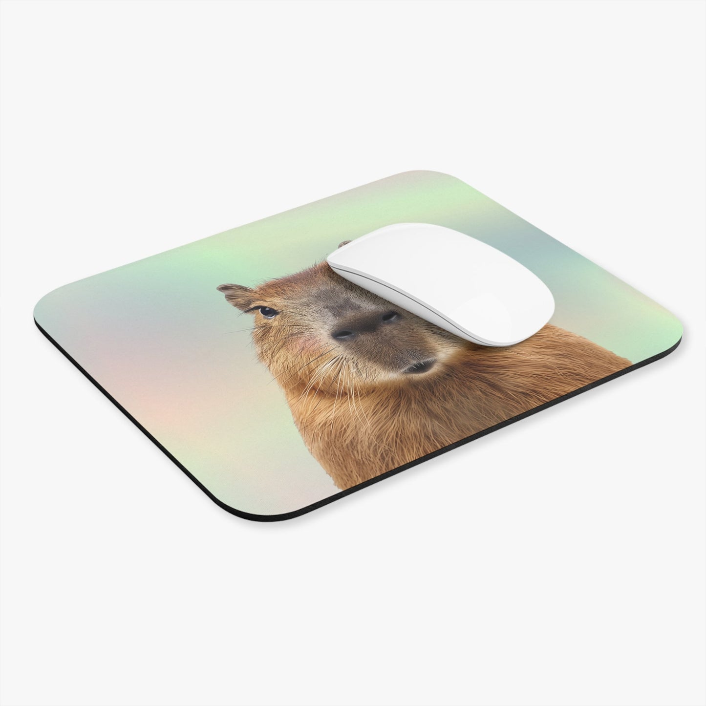 Blushing Capybara Mouse Pad