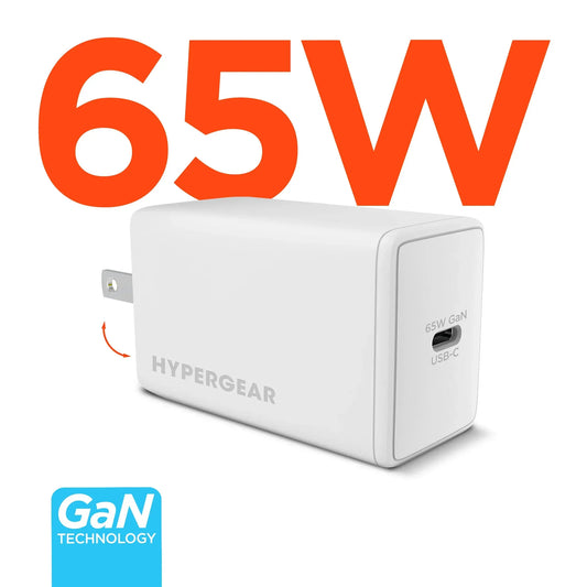 HyperGear SpeedBoost 65W USB-C PD PPS GaN Laptop Charger - Trustymall