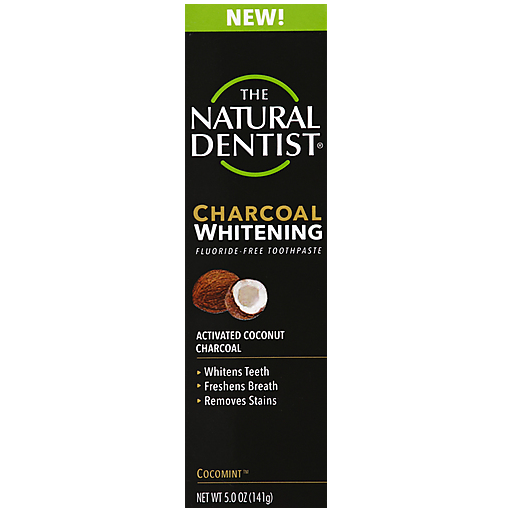 The Natural Dentist Charcoal Whitening Cocomint Toothpaste - 5oz