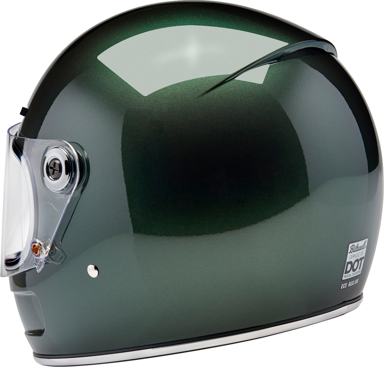 BILTWELL Gringo SV Helmet - Metallic Sierra Green - Medium 1006-324-503