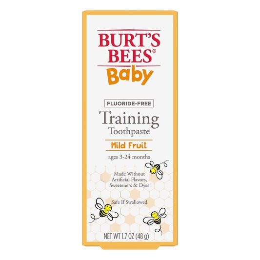 Burt's Bees Baby Training Toothpaste, Fluoride Free, Mild Frui
