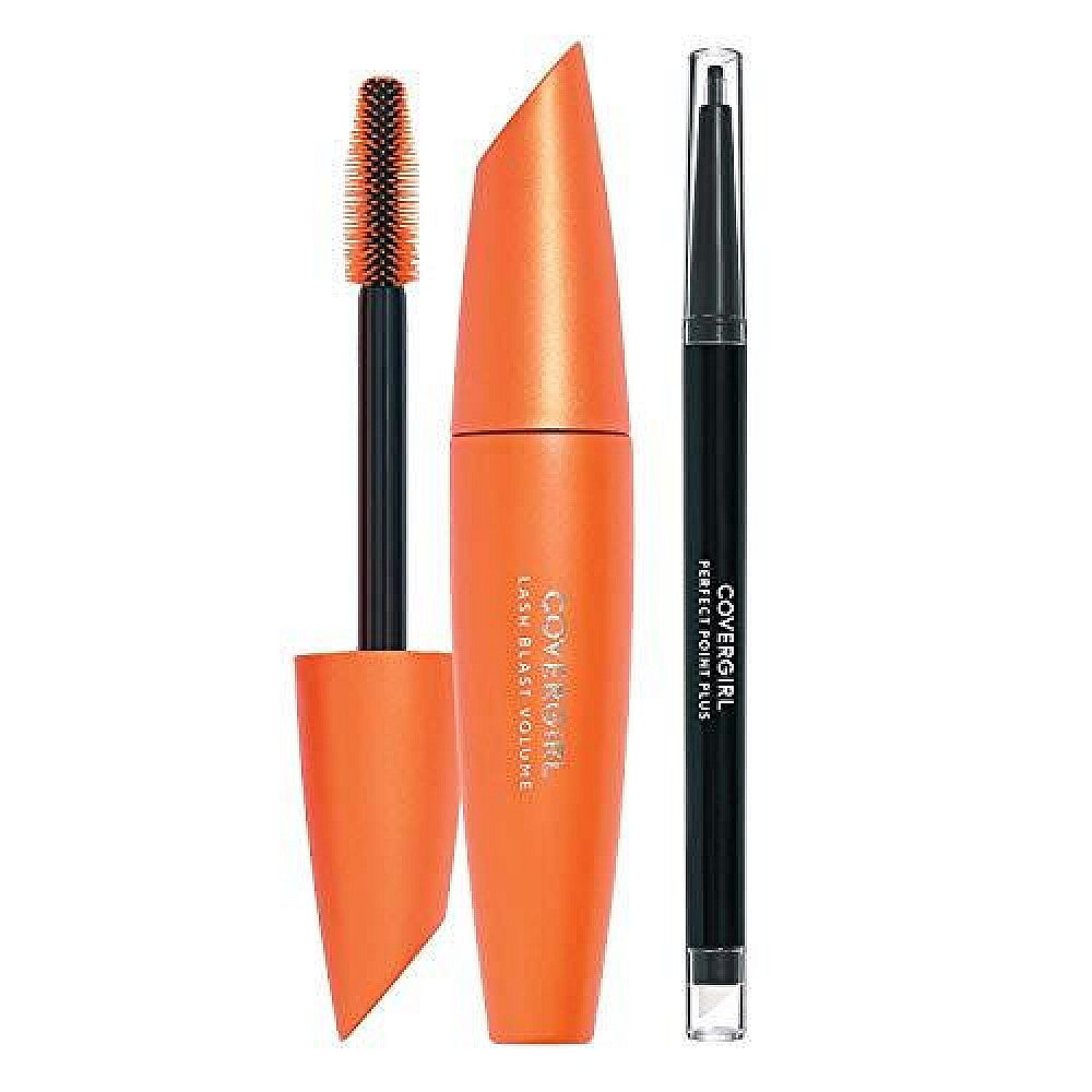 CoverGirl Lash Blast Volume Mascara And Perfect Point Plus Eyeliner, 800 Very Black/200 Black Onyx