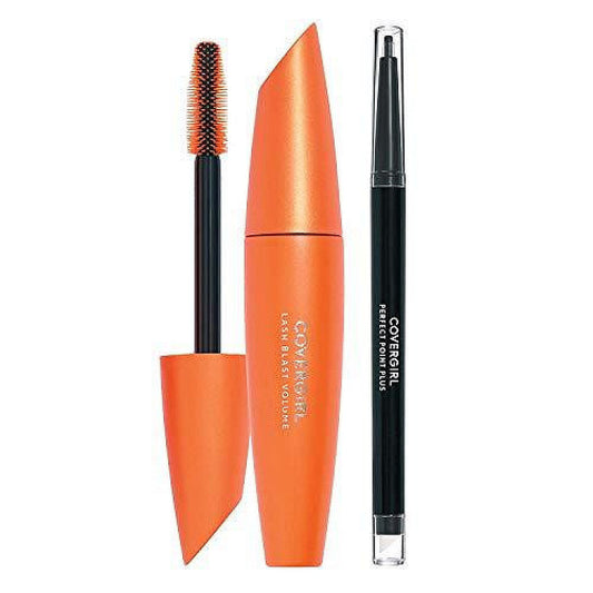 CoverGirl Lash Blast Volume Mascara And Perfect Point Plus Eyeliner, 800 Very Black/200 Black Onyx