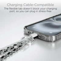 HyperGear TECHcessories Silver Chain with Black Vegan Leather - Trustymall