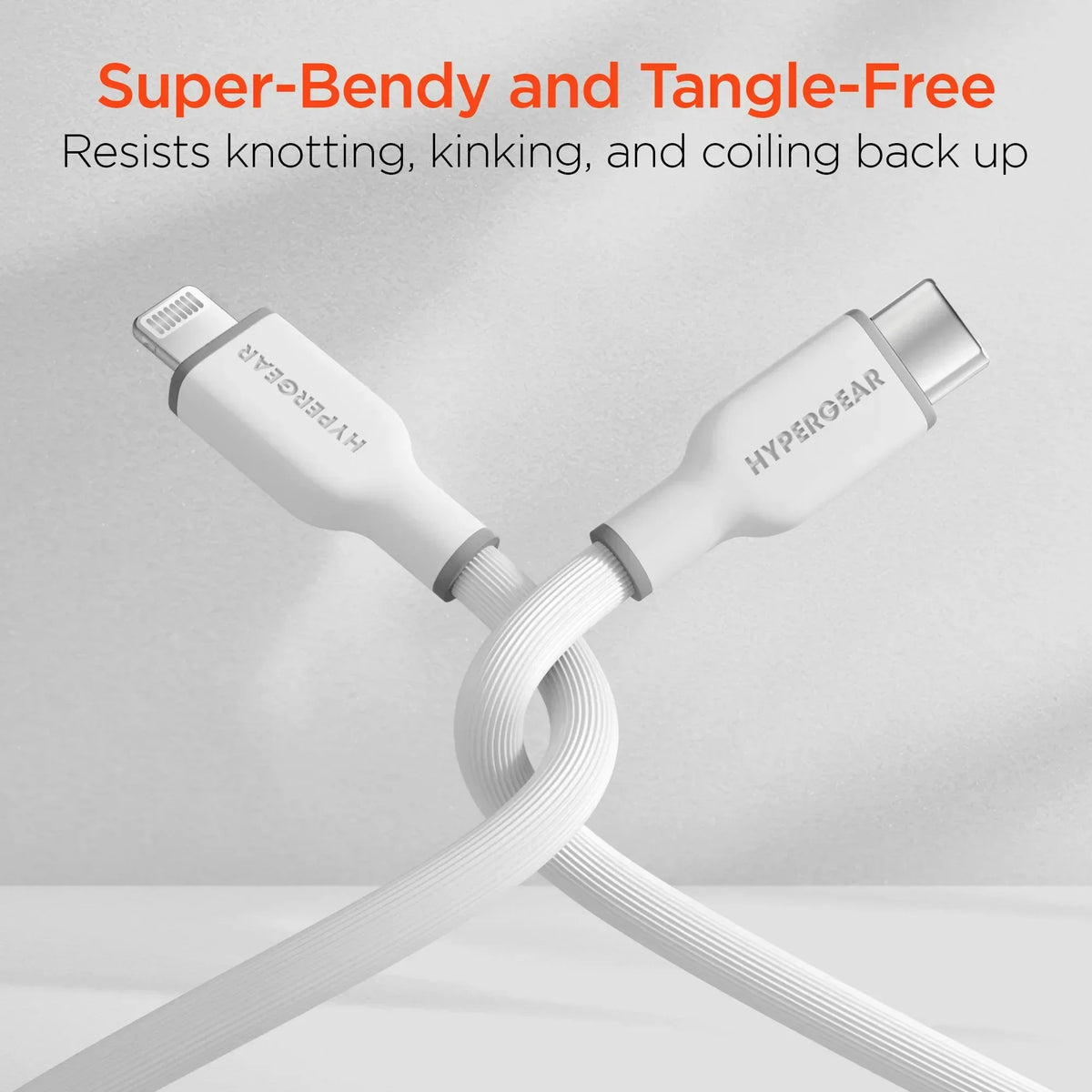 HyperGear Flexi PRO USB-C to Lightning Cable 4ft - Trustymall