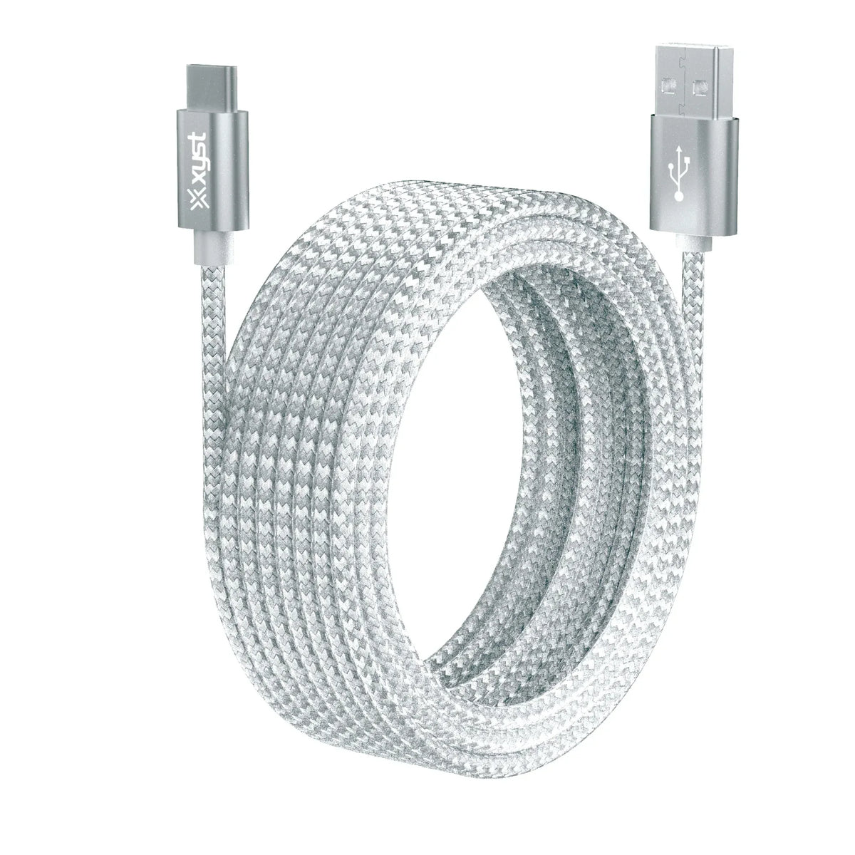 Xyst Charge and Sync USB to USB-C Braided Cable 10Ft - Trustymall