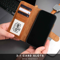 Casper Leather iPhone 14 Wallet Case | MagSafe