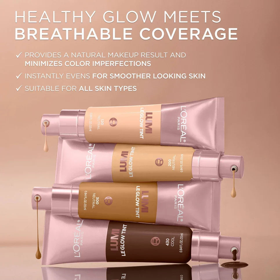 2-PACK L'Oreal Paris Lumi Le Glow Tint Liquid Skin Tint - 0.84 fl oz