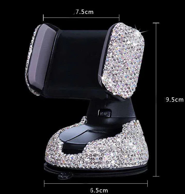 Multifunctional Air Outlet Diamond-encrusted Car Phone Holder - Trustymall
