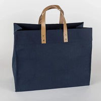 Box Tote Bag Canvas and Leather - Trustymall