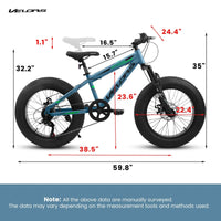 VeloCore™ City-Cruizer – 20-Inch Fat Tire Mountain Bike - Trustymall
