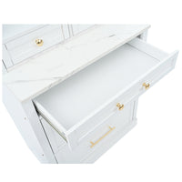 Modern 83.7inch High Kitchen Pantry, Freestanding Tall Kitchen Hutch