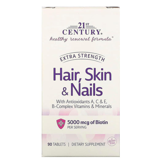21st Century Extra Strength Hair, Skin & Nails, 90 Tablets
