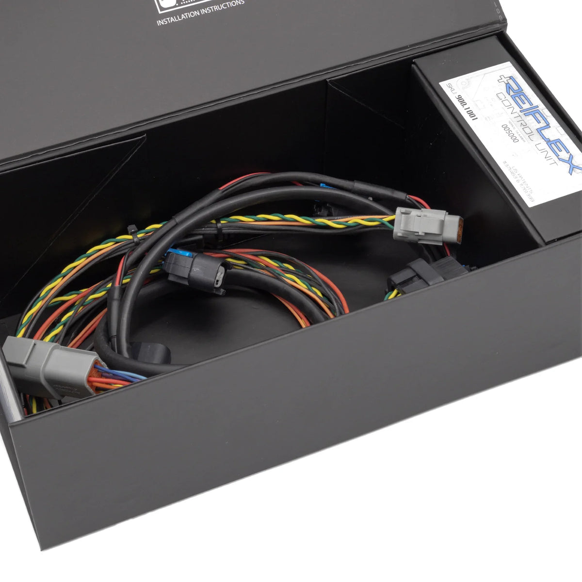 ReFlex+ Advanced I/O Integration module front view showing connectors and LED indicators.