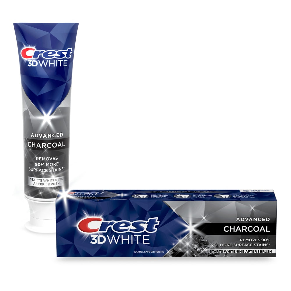 Crest 3D White Fluoride Anticavity Charcoal Toothpaste 3.8 Oz