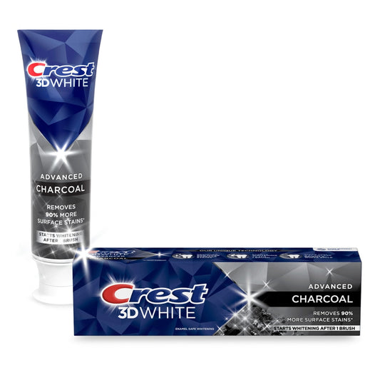 Crest 3D White Fluoride Anticavity Charcoal Toothpaste 3.8 Oz