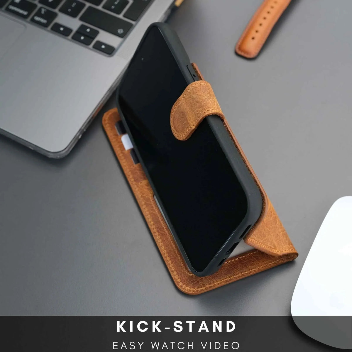 Casper Leather iPhone 14 Wallet Case | MagSafe