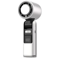 Ice Cool Turbo Mini Fan with Digital Display – USB Rechargeable & - Trustymall