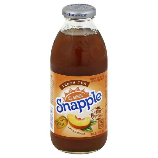 Snapple Peach Tea, 16 Fl Oz Glass Bottle