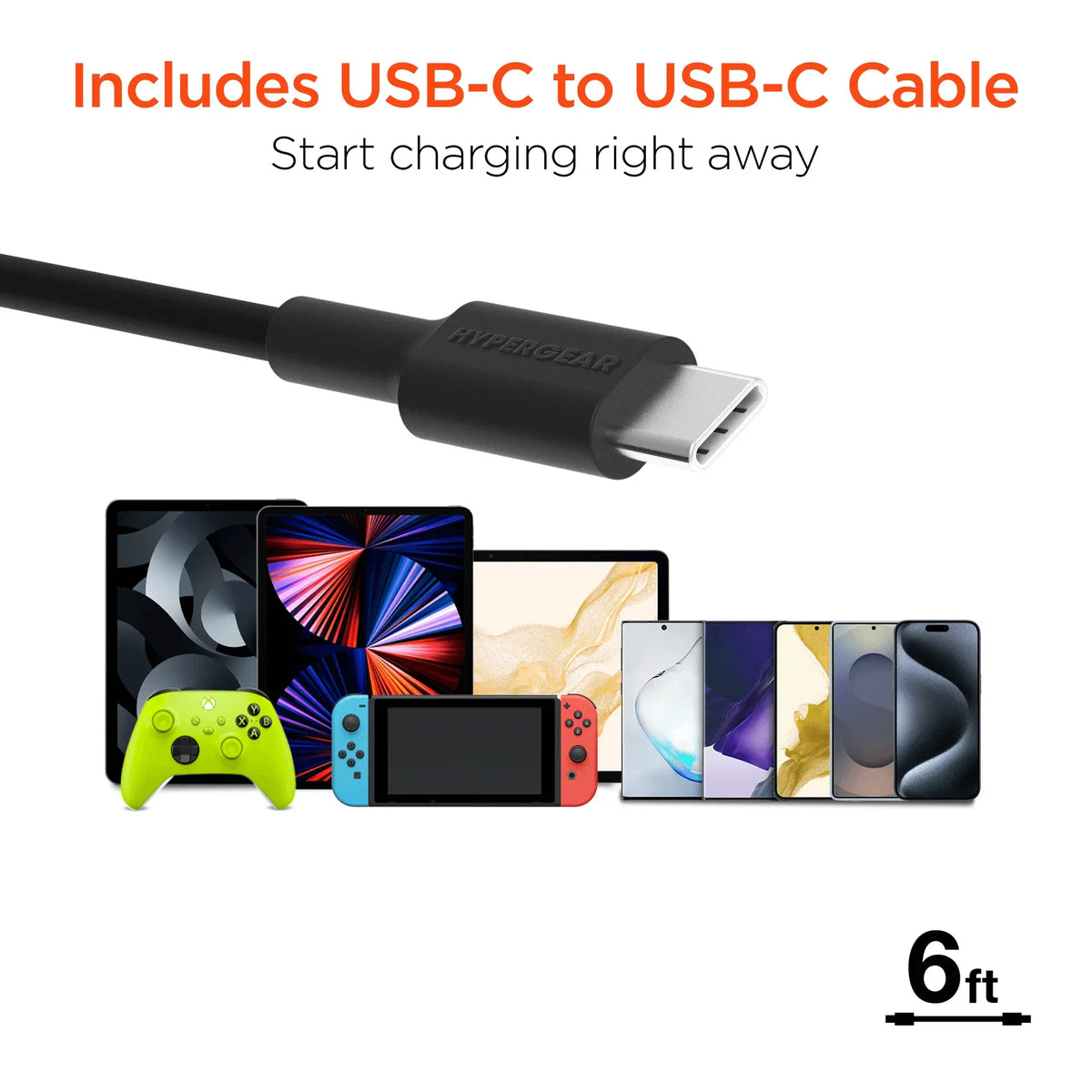 HyperGear SpeedBoost 25W USB-C PD + 12W USB Fast Wall Charger with PPS - Trustymall
