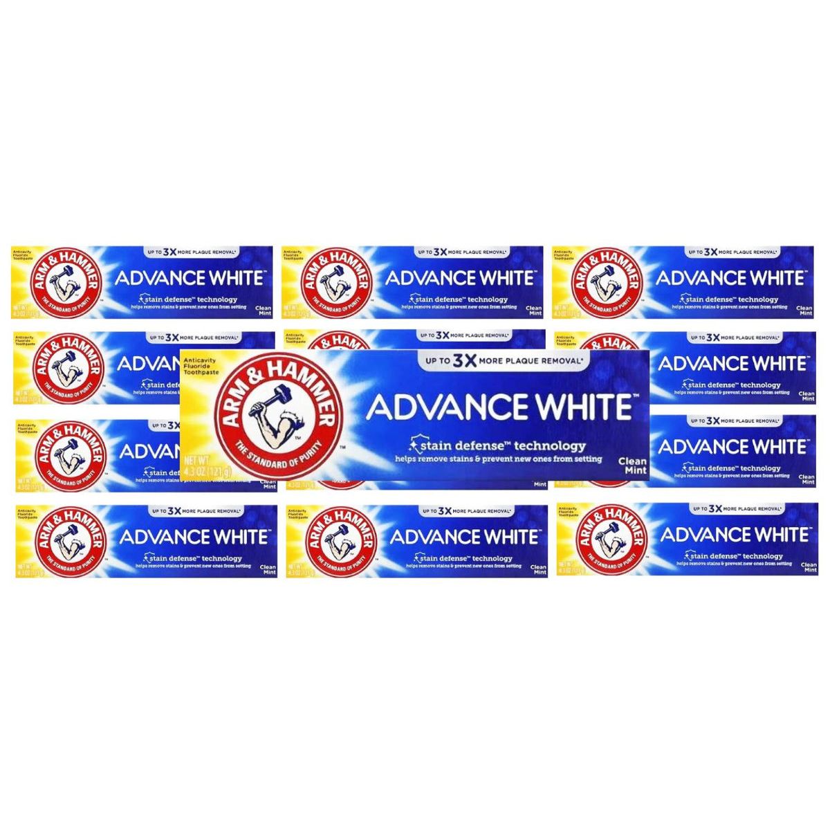 Arm & Hammer Advance White Toothpaste, Fluoride Anticavity, Extreme Whitening, Fresh Mint Flavor
