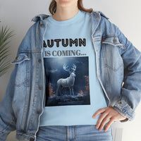 Autumn is coming: Fall Vibes T-shirts | Deer Drinking Brook Leaves Cha