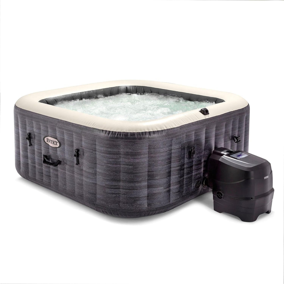 Greystone Deluxe 4 Person Inflatable Hot Tub With Wireless