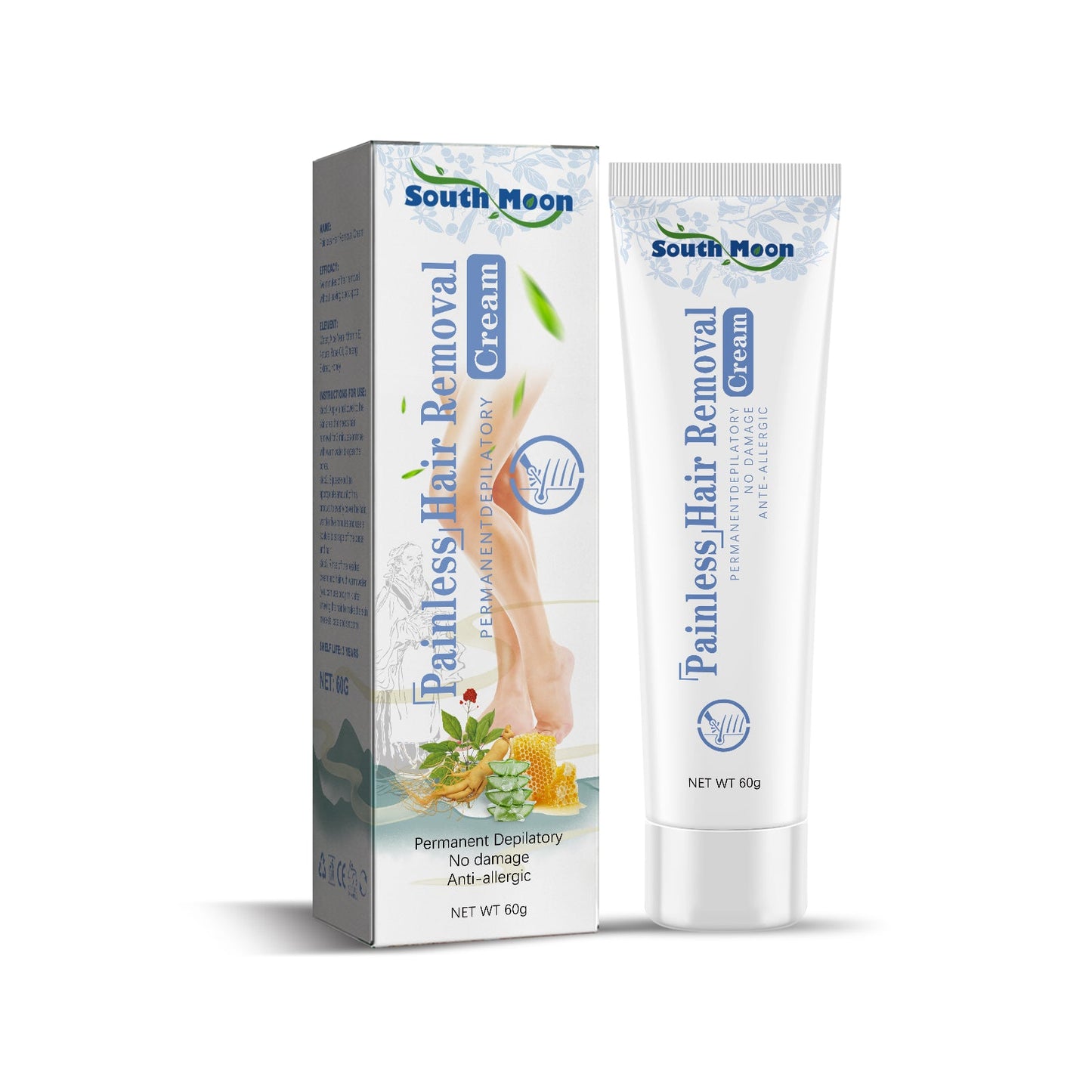 Painless Hair Removal Cream, Gentle Hair Removal Without Black Spots On The Whole Body Hair Removal Cream