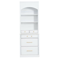 Modern 83.7inch High Kitchen Pantry, Freestanding Tall Kitchen Hutch