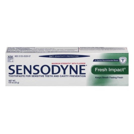 Sensodyne Toothpaste, Fluoride, For Sensitive Teeth, Fresh Impact