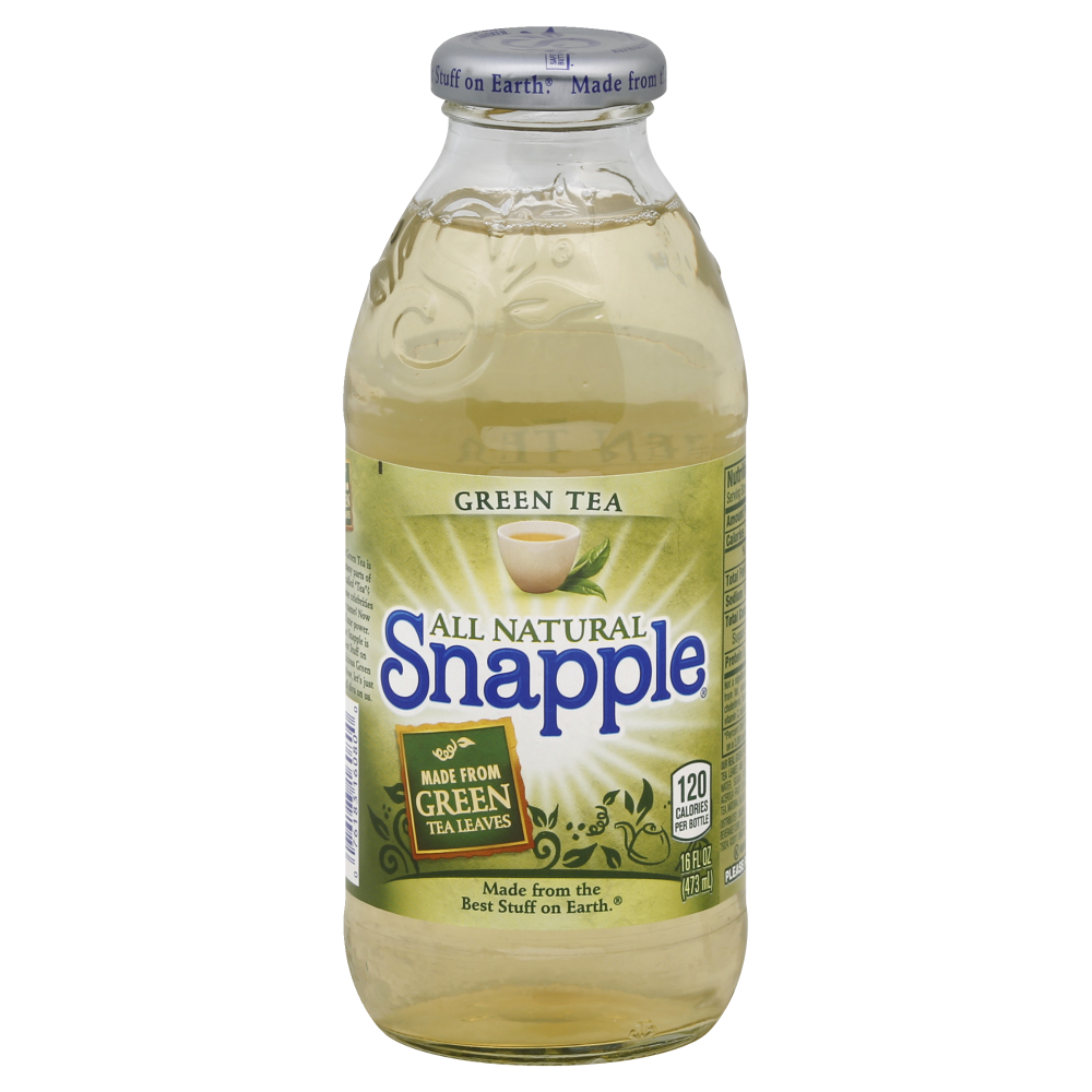 Snapple Green Tea, 16 Fl Oz Glass Bottle