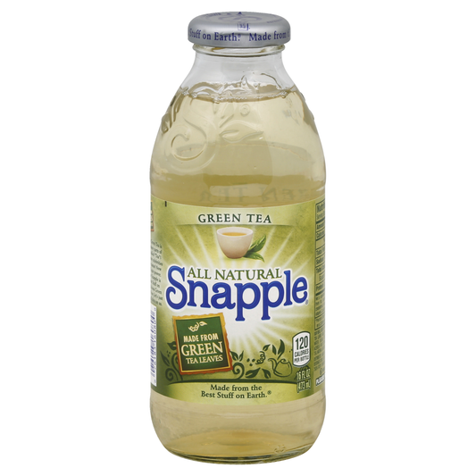 Snapple Green Tea, 16 Fl Oz Glass Bottle