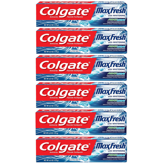 Colgate Max Fresh With Whitening Toothpaste Electric Mint