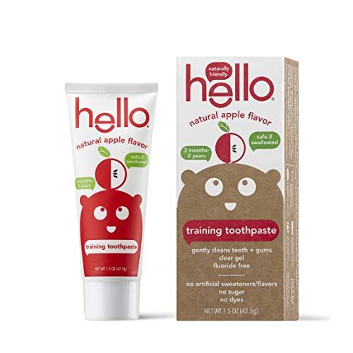 Hello Organic Apple Toddler Training Toothpaste - 1.5oz