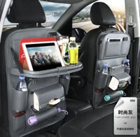 Leather Car Storage Bag Multifunction Seat Back Tray Hanging Bag - Trustymall