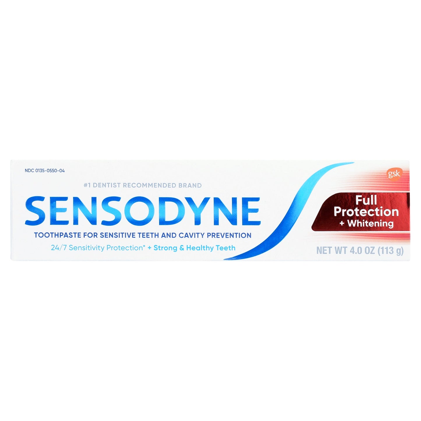 Sensodyne Full Protection Plus Whitening Fluoride Toothpaste For Sensitive Teeth 4 Oz