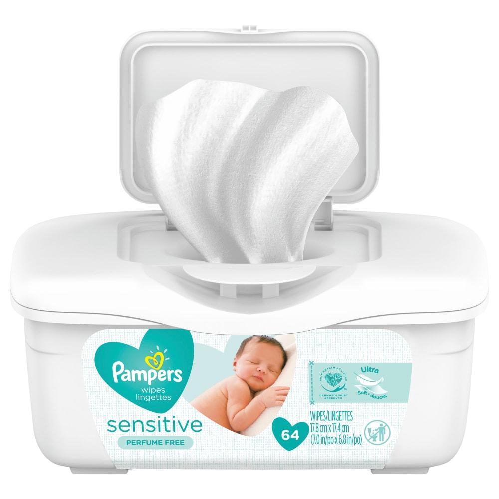 Pampers Baby Wipes Sensitive Perfume Free Tub