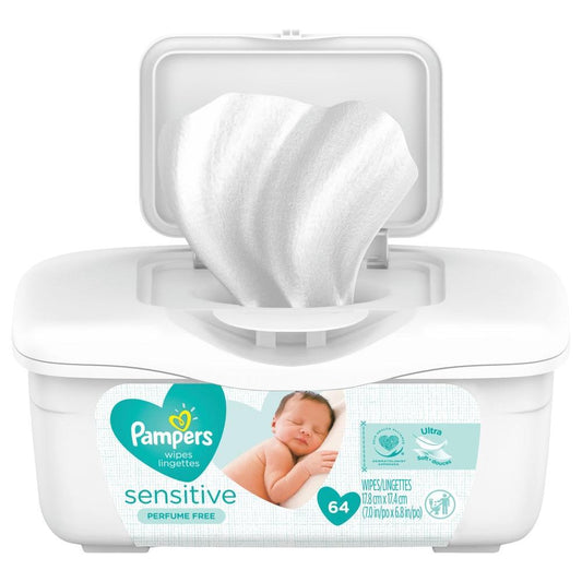 Pampers Baby Wipes Sensitive Perfume Free Tub